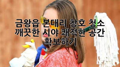 금왕읍 본대리 창호 청소: 깨끗한 시야, 쾌적한 공간 확보하기